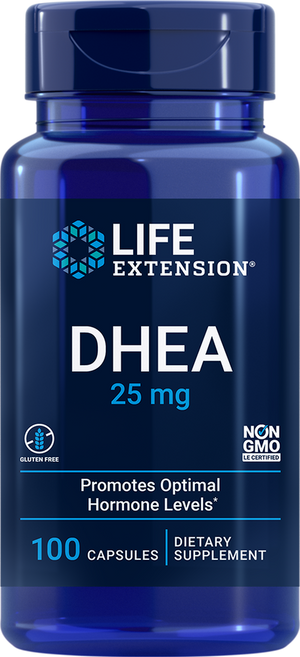 Prasterona 25mg Life Extension, 100 cápsulas