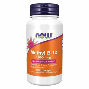 Methyl B12 1000mcg (100 Pastilhas) - NOW Foods