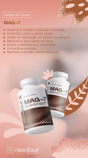 Mag-7 - Blend De 7 Magnésios 120caps 500mg Newfour
