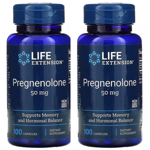 [200 Cápsulas] Pregnenolona 50 mg - Life Extension - 2 frascos